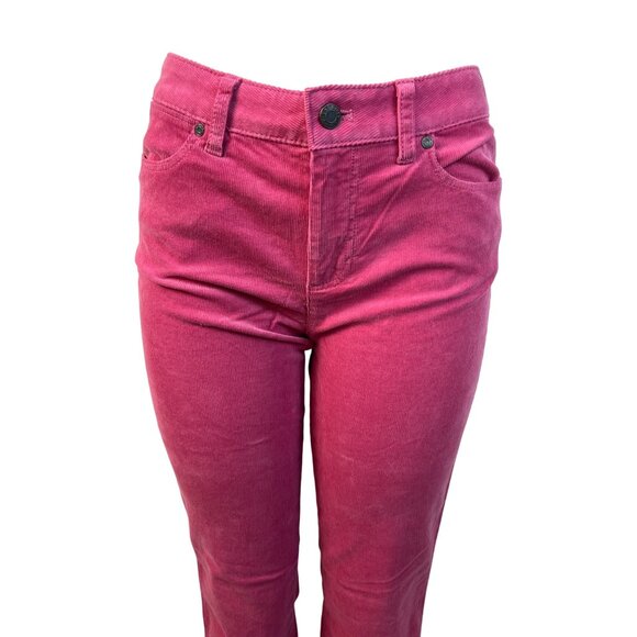 Talbots Womens Pink Corduroy Jeans Mid-Rise Straight-Leg 711 Fit Size 6 - New - Picture 4 of 10